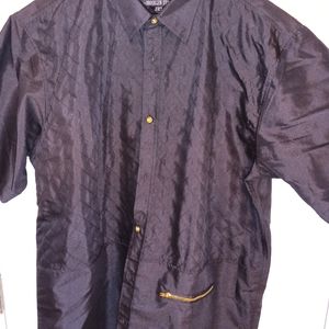 Black button down shirt